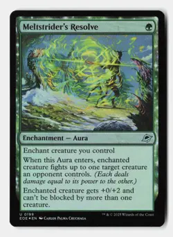 Meltstrider's Resolve 199 Edge of Eternities Magic: The Gathering Foil NM - Image 1