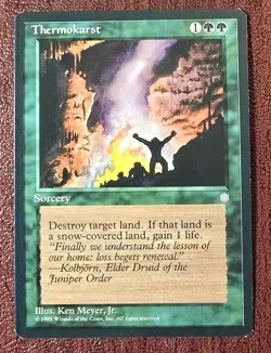 Thermokarst - MtG Ice Age - Uncommon NM 1995 - Image 2