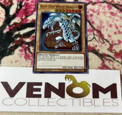 1x (M/NM) Blue-Eyes White Dragon (Version 4) LCKC-EN001 Ultra 1st Ed. YuGiOh - Image 1