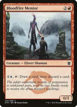 BLOODFIRE MENTOR X 4 N/M- KHANS OF TARKIR MAGIC THE GATHERING - Image 1