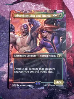Absorbing Man and Titania - Borderless R 510 - MTG Marvel Super Heroes - Image 1