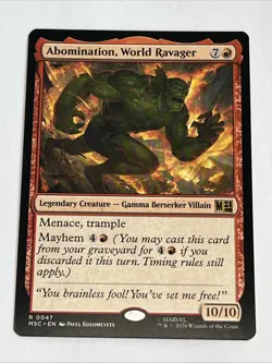 x1 Abomination, World Ravager R MTG Commander: Marvel Super Heroes M/NM, English - Image 1