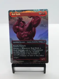 Red Hulk (Borderless) 329 - Marvel Super Heroes MSH - Foil MTG Magic NM - Image 1