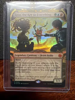 MTG Magic the Gathering RAISED FOIL Loot, the Key to Everything Showcase MINT! - Image 1