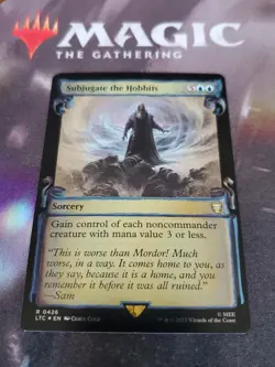 Mtg. Subjugate the Hobbits. Foil Showcase Scrolls. The Lord of The Rings. Nm - Image 1