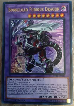 Yu-Gi-Oh Card Borreload Furious Dragon SDRR-EN042 Ultra Rare 1st Ed Collectable. - Image 1