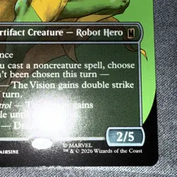 MTG The Vision (Borderless) FOIL - 0379 - Marvel Super Heroes (MSH) - Image 5
