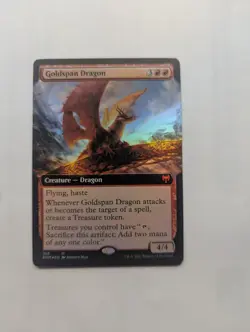 Goldspan Dragon (Extended Art) Kaldheim Foil - Image 1