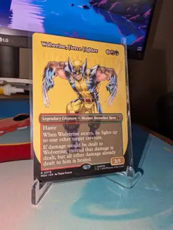 MTG Wolverine Fierce Fighter R 0378 Marvel Secret Lair Full Art Non-Foil - Image 3