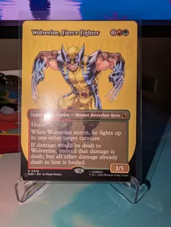 MTG Wolverine Fierce Fighter R 0378 Marvel Secret Lair Full Art Non-Foil - Image 4