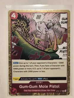 Gum-Gum Mole Pistol ST21-017 Common Starter Deck EX: Gear 5 One Piece Foil NM - Image 1