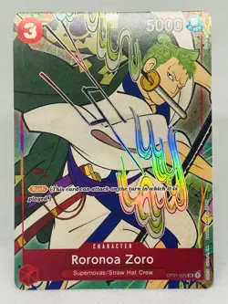 Roronoa Zoro OP01-025 1st Anniversary English One Piece Promo - Image 1