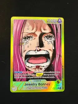 JEWELRY BONNEY - One Piece OP13-100 Alt Art Leader Carrying On His Will Gold - Image 1