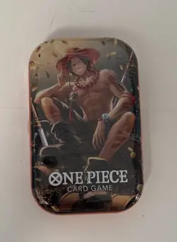 One Piece TCG Ace Tin Set Vol.2 W/ OP-13 2 Booster Pack Factory Sealed Brand New - Image 1