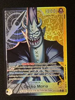 Gecko Moria OP14-080 English Foil Alternate Art One Piece The Azure Sea's Seven - Image 1