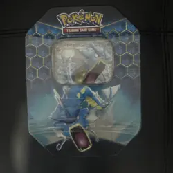 Pokemon TCG Hidden Fates Gyarados- GX Tin with Promo (HAS TEAR READ DESCRIPTION) - Image 1