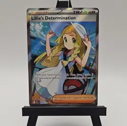 Lillie's Determination Mega Evolution Full Art Secret Rare Pokemon Card 169/132 - Image 1