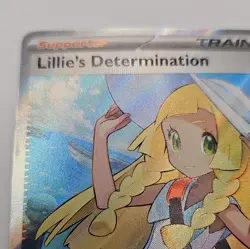 Lillie's Determination Mega Evolution Full Art Secret Rare Pokemon Card 169/132 - Image 2
