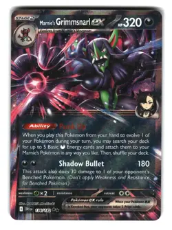 Marnie’s Grimmsnarl ex 136/182 Holo Destined Rivals Pokemon Card - Image 1