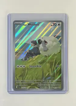 Pokemon Card - TCG Hop's Wooloo 170/159 Sv09: Journey Together Holo NM - Image 1