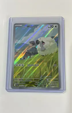 Pokemon Card - TCG Hop's Wooloo 170/159 Sv09: Journey Together Holo NM - Image 2