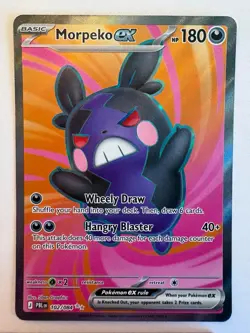 Morpeko EX from Pitch Black, Ultra Rare 102/084 Holo Pokemon Card - Image 1