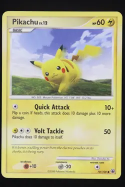 Pikachu - 70 - Majestic Dawn - Pokemon Card - Lightly Played - Image 1