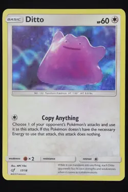 Ditto - 17 - Detective Pikachu - Pokemon Card - Near Mint - Image 1