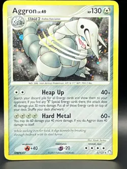 Aggron 1/123 Pokemon Mysterious Treasures Holo Card HP Heavy Play - Image 1