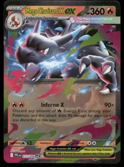 Pokemon Cards Mega Charizard X ex 013/094 Holo Phantasmal Flames Double Rare NM - Image 1
