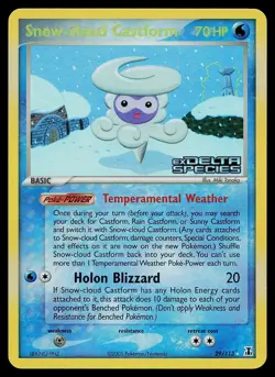 Pokemon Card - Snow-cloud Castform Delta Species 29/113 Reverse Holo Stamped - Image 1