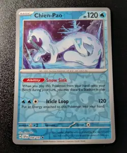 Pokemon Surging Sparks Chien-Pao Reverse Holo Rare Card 056/191 NM - Image 1