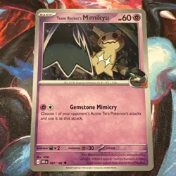 Team Rocket's Mimikyu 087/182 Destined Rivals Pokemon TCG trading card - Image 1
