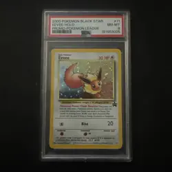 (2 Card Lot) 2000 Pokemon Black Star Promo Eevee 11 Holo (PSA 7,8) Sequential - Image 5