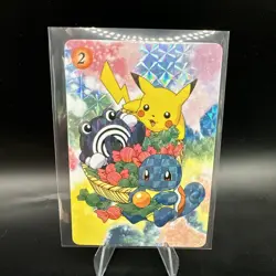 1996 Japanese Vending Pokemon Sticker Card Charizard Machamp Collectible Rare - Image 4