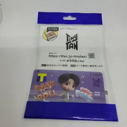 tinyTan T Card Jungkook with Acrylic Stand Good Condition Display - Image 2