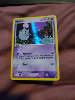 Spoink 62/100 Reverse Holo Ex Crystal Guardians Pokemon Card - Image 1