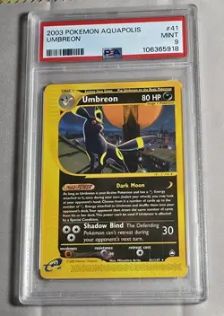 Pokemon Trading Card Game - Aquapolis - Umbreon 41/147 PSA 9 "Mint" - Image 1