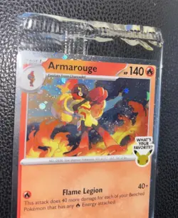 New Rare Armarouge Pokemon Best Buy Promo Card 2026 Pitch Black Collectible - Image 3