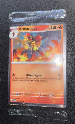 New Rare Armarouge Pokemon Best Buy Promo Card 2026 Pitch Black Collectible - Image 4