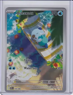 Oshawott 105/086 Sv: White Flare Holo Pokemon card - Image 3