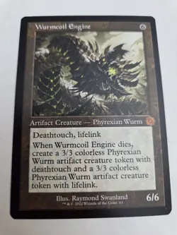 mtg,Wurmcoil Engine The Brothers' War: Retro Frame Artifacts Regular NM - Image 1