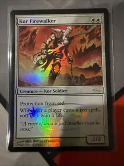 1 x Kor Firewalker - DCI FOIL PROMO - MTG Magic the Gathering - White - Image 1