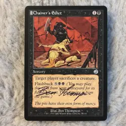 ***Chainer's Edict Signed*** MTG Torment Magic Near mint - Image 1