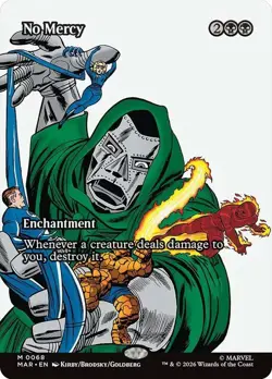 No Mercy Borderless Marvel Super Heroes NM MTG - Image 1