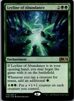 Leyline of Abundance 179 Rare Core Set 2020 Magic: The Gathering Lightly Played - Image 1