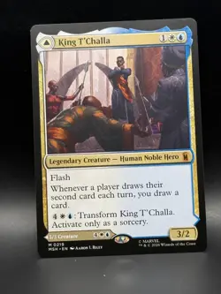 King T'Challa 219 Mythic Marvel Super Heroes Magic: The Gathering Near Mint - Image 1
