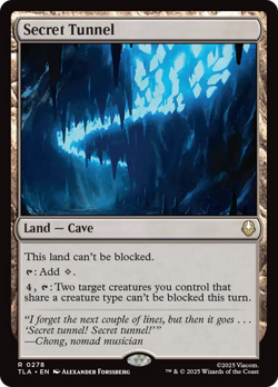 x1 Secret Tunnel TLA Avatar MTG 278 M/NM 1x - Image 1