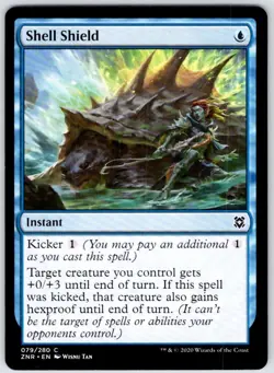 Shell Shield 79 Common Zendikar Rising Magic: The Gathering Near Mint - Image 1