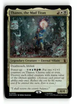 Thanos, the Mad Titan [MSH - 233] Mythic Foil NM Marvel Super Heroes - Image 1